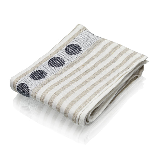 Woods 100% Irish Linen 'Striped' Tea Towel