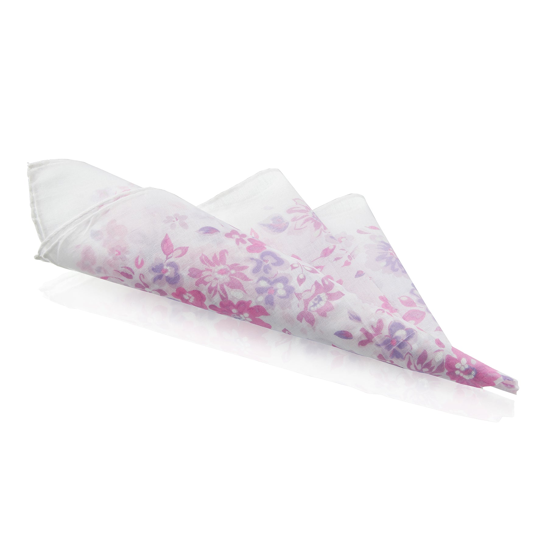 Pañuelo de algodón para mujer hecho a mano con estampado floral