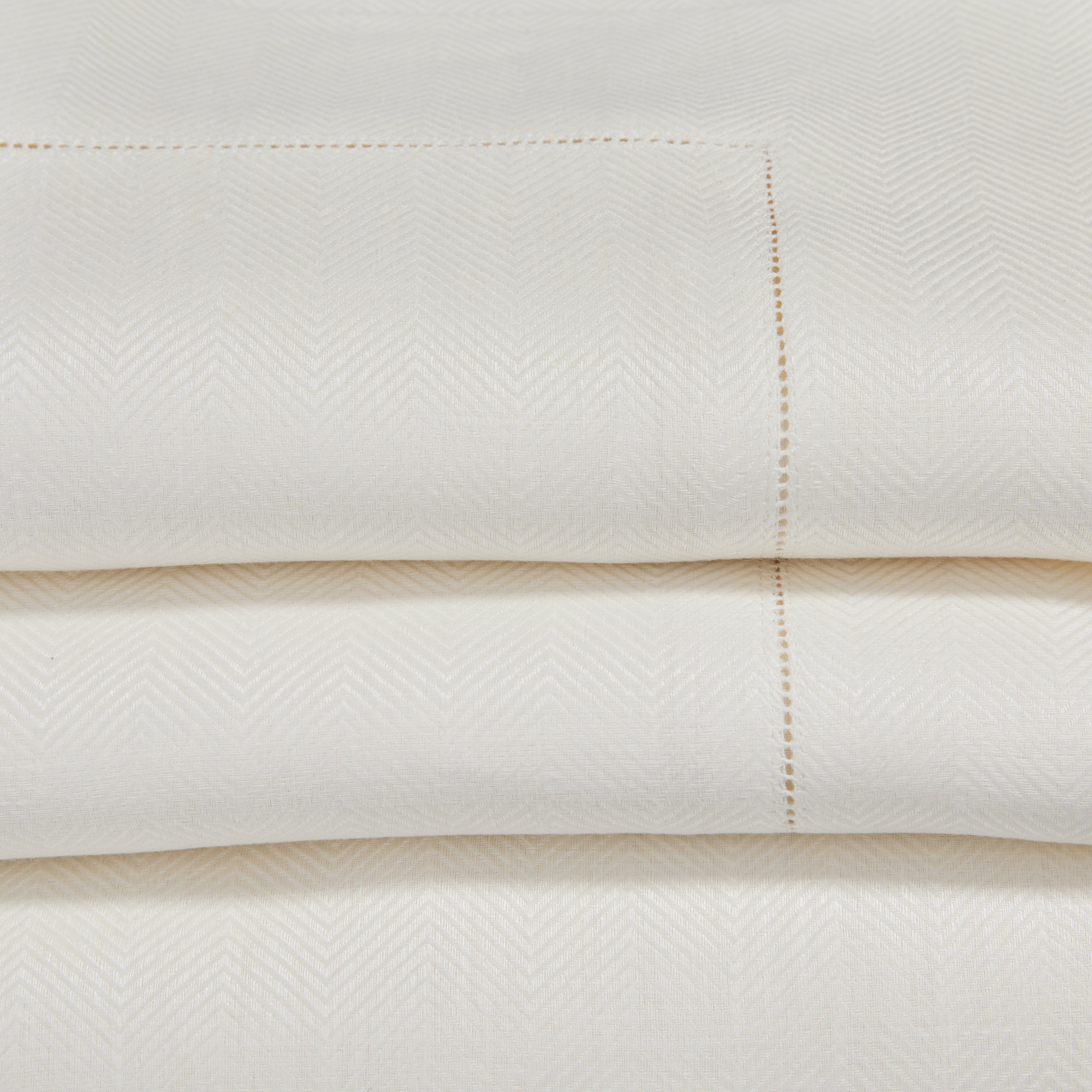 Linge de lit en pur lin à chevrons Graziano