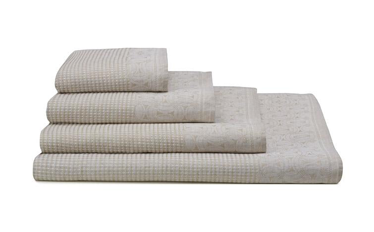 Lula Pure Linen Honeycomb Towels