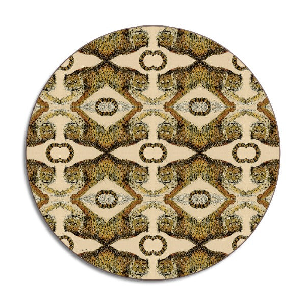 Avenida Home Tigers Design Round Placemats