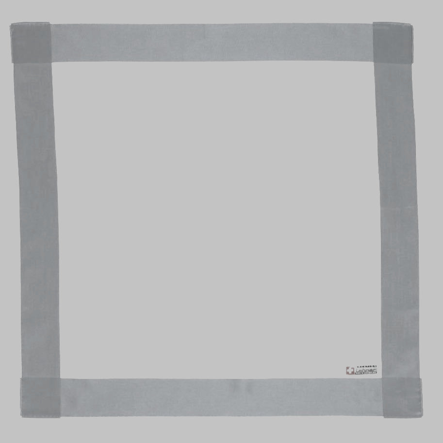 Lehner Men's Swiss Cotton Handkerchief - Wide Border Sateen