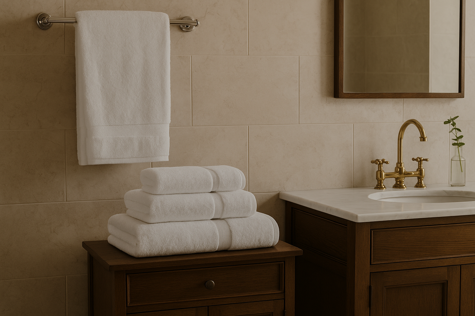 What’s the Best Way to Style Egyptian Cotton Towels in a Designer Bathroom?
