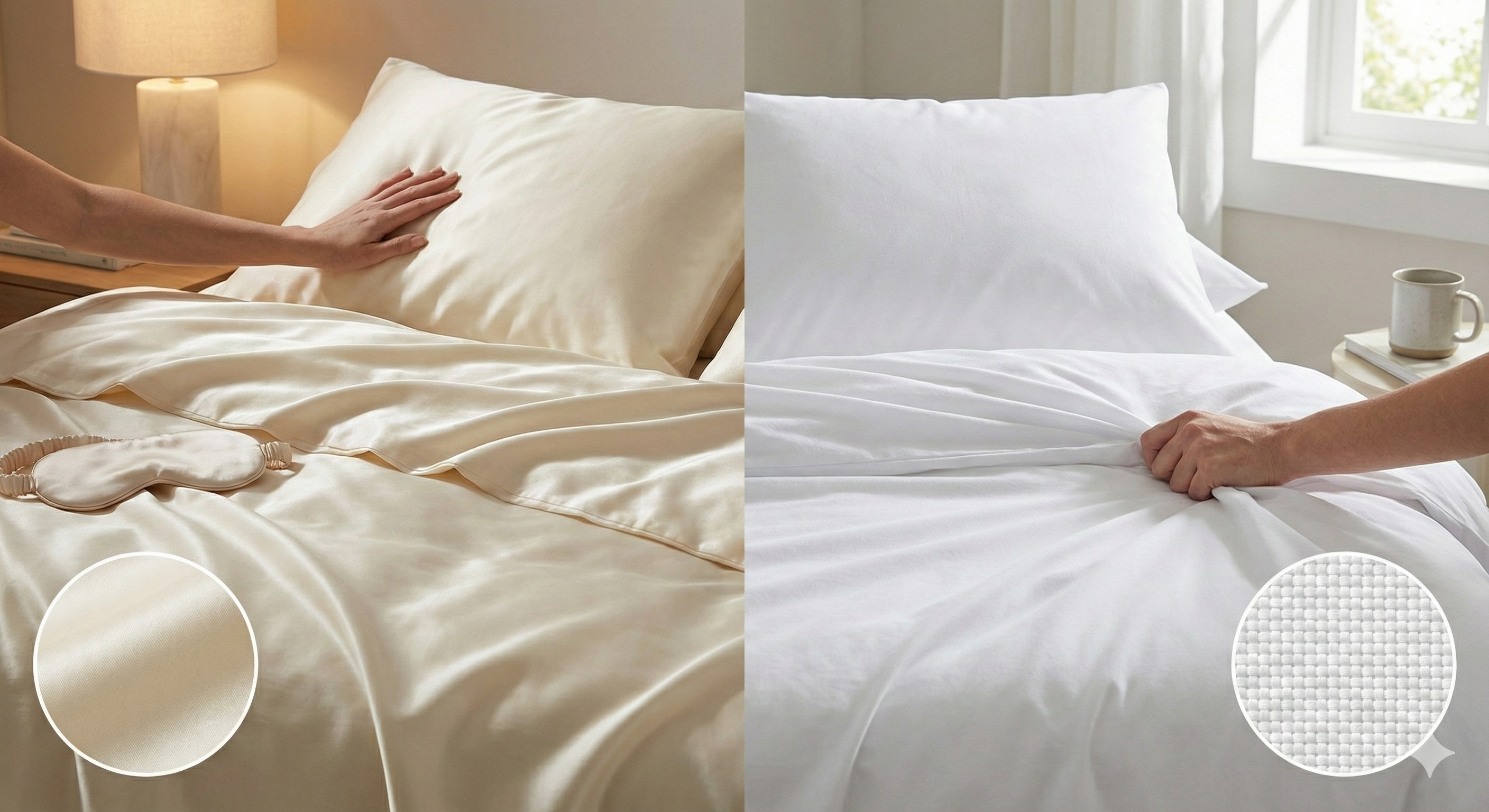 Which One Should I Choose, Cotton Sateen or Cotton Percale Bed Linen?