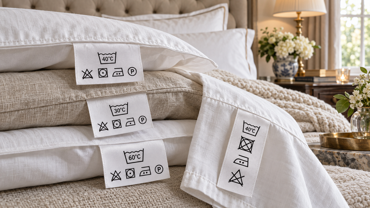 Bed Linen Care Labels Explained: Wash Symbols, Temperatures and What They Mean