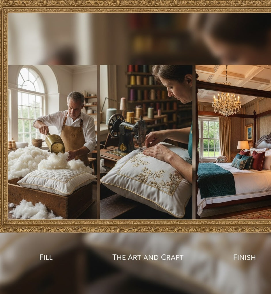 From Fill to Finish: The Art and Craft of a Luxury Pillow Journey