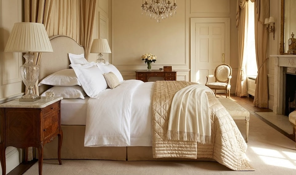 Egyptian Cotton Bed Linen And Bedspreads For Layered Luxury