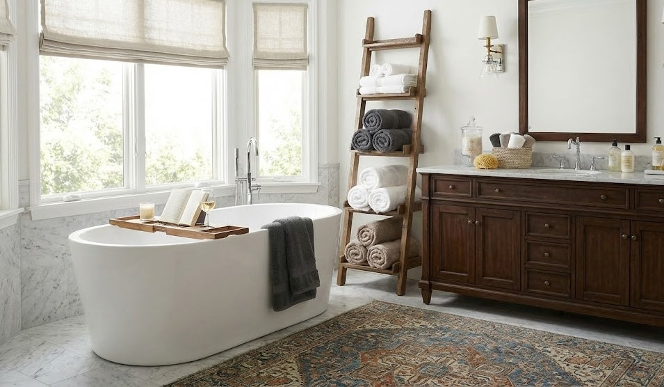 What’s the Best Way to Style Egyptian Cotton Towels in a Designer Bathroom?