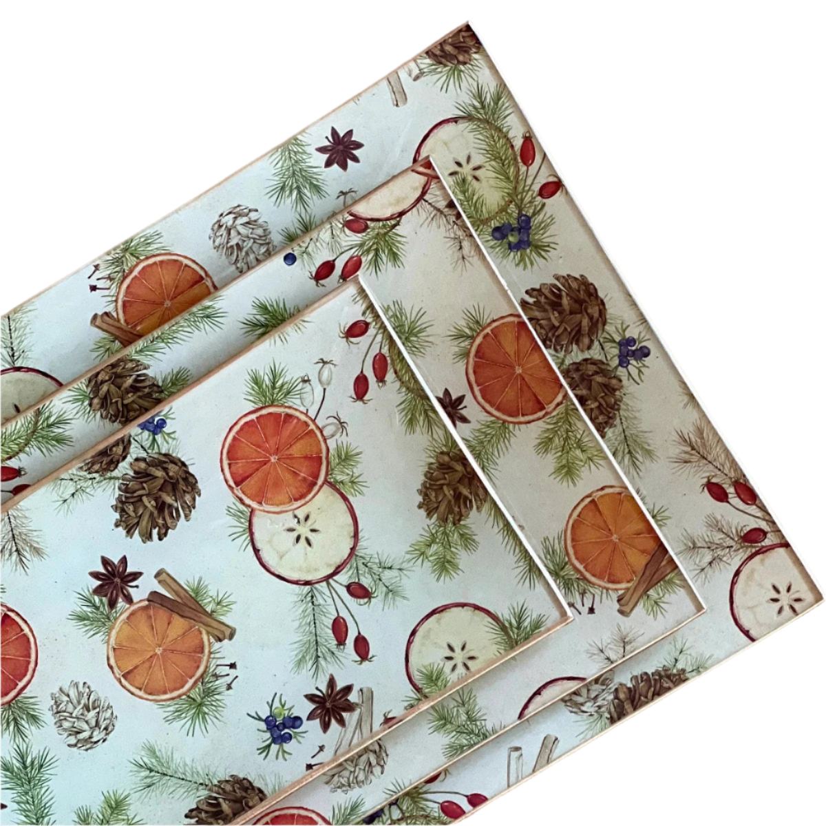 Orange & Cinnamon Cristal Trays