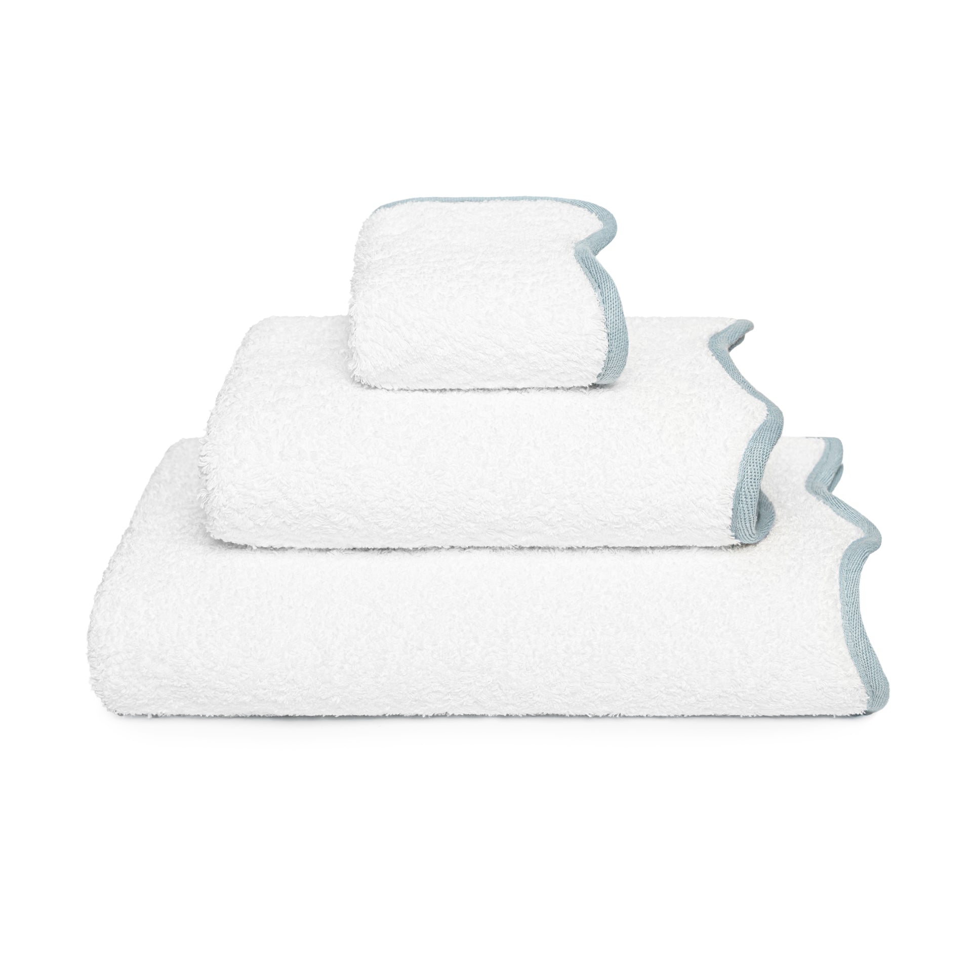 Portobello Scalloped Edge Egyptian Cotton Towels