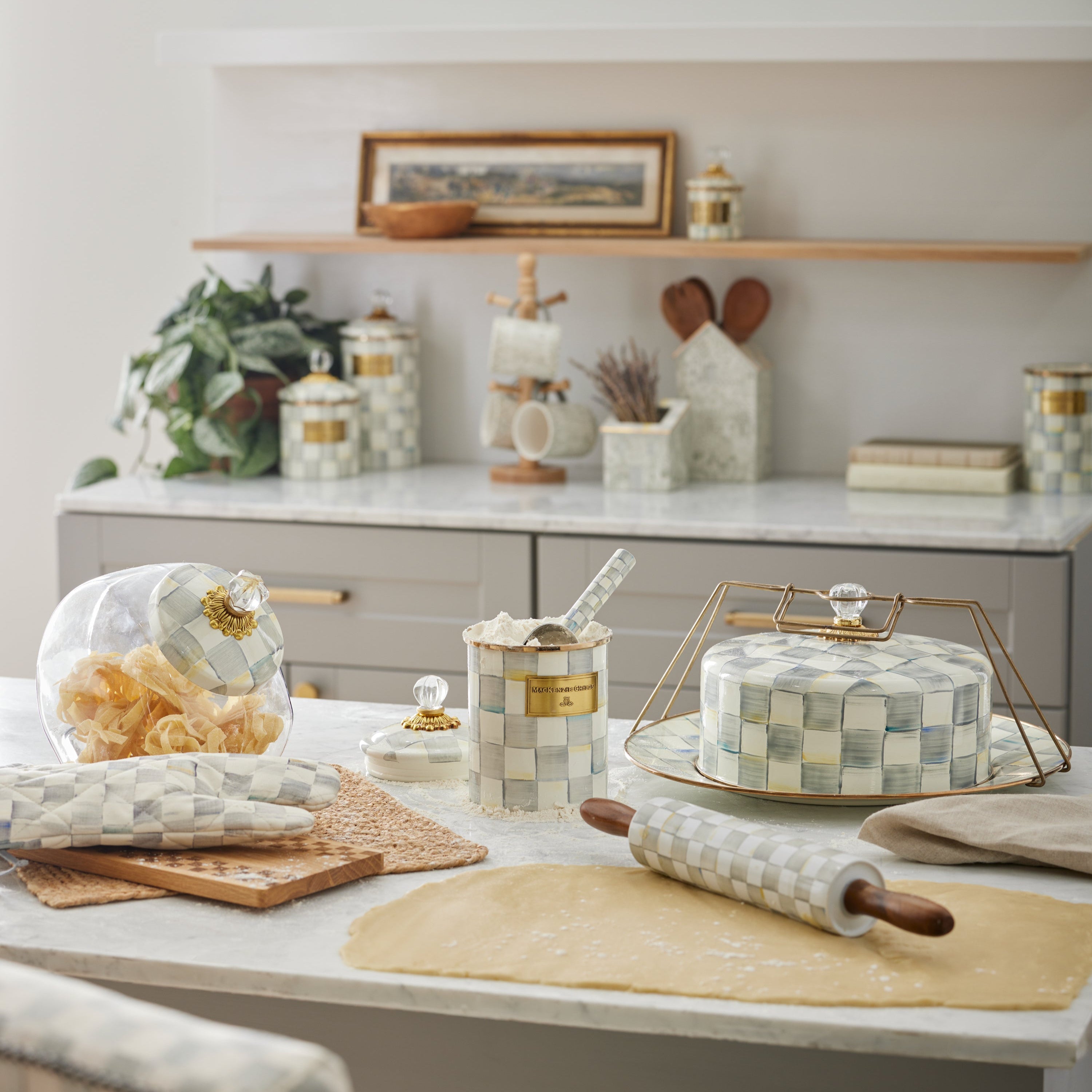 MacKenzie-Childs Glass Storage Jars