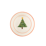 Platos con diseño de árbol de Navidad