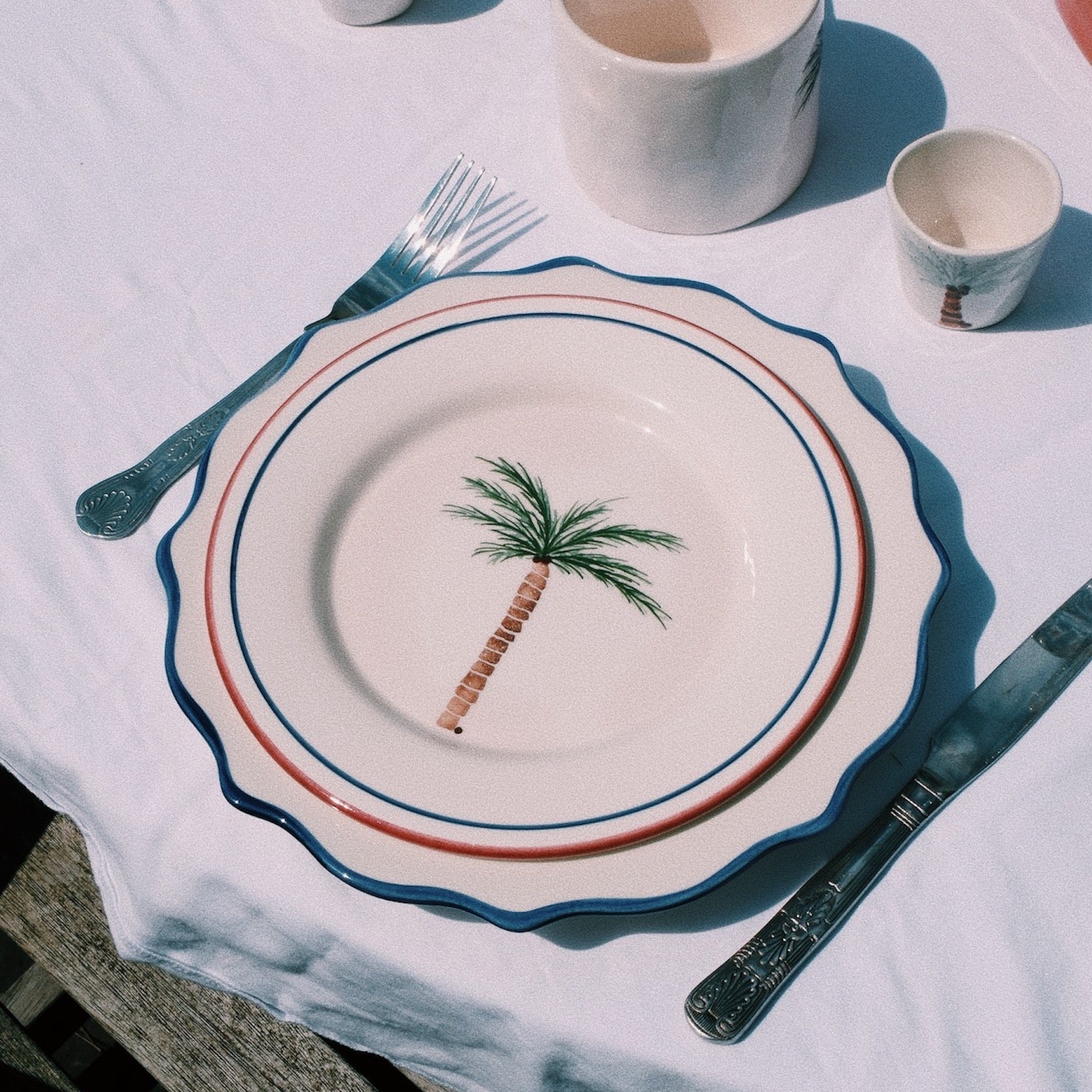 Palm Tree Design Tableware