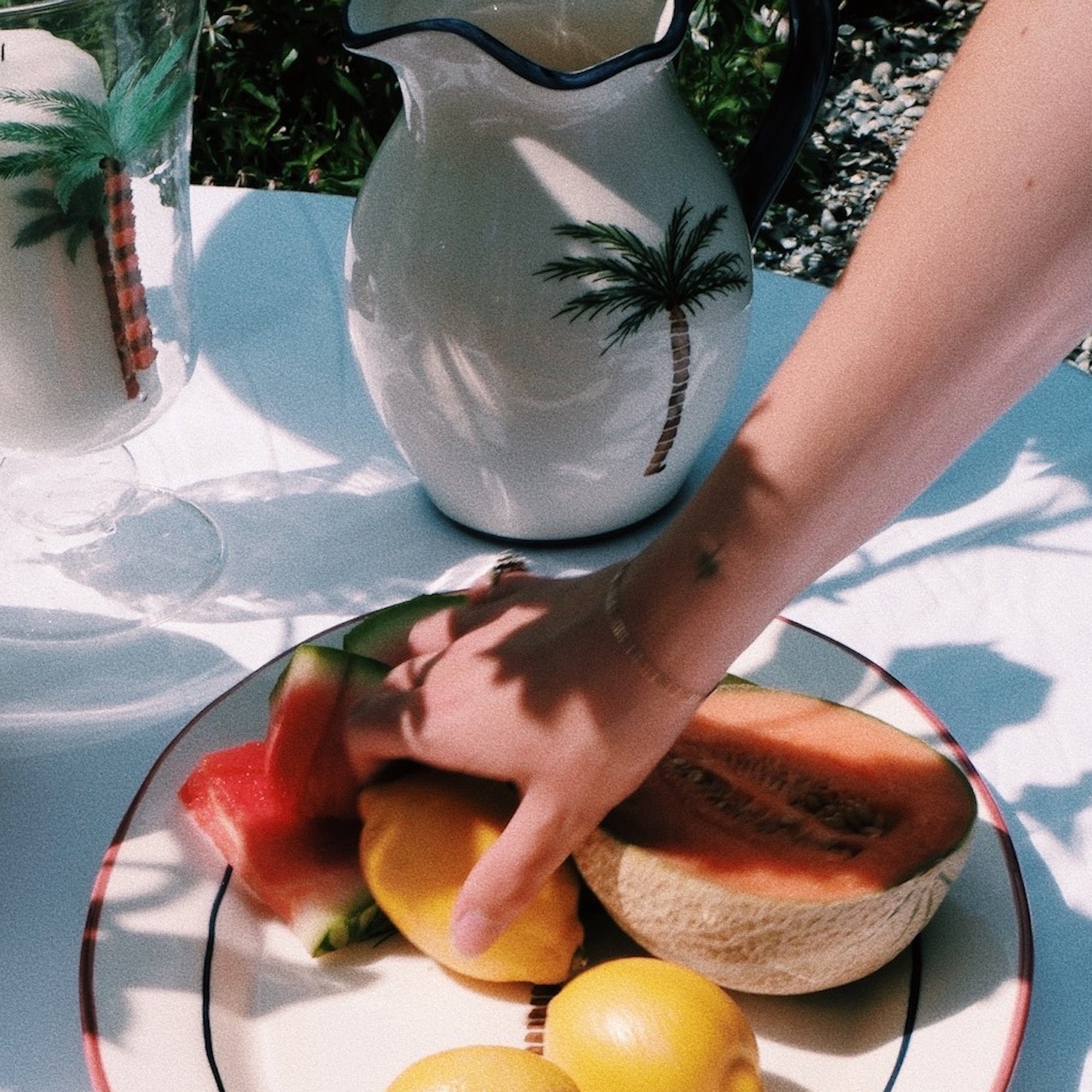 Palm Tree Design Tableware