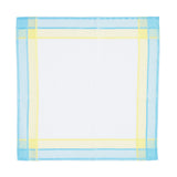 Lehner Swiss Cotton Ladies Handkerchief -  Multi Colour Border