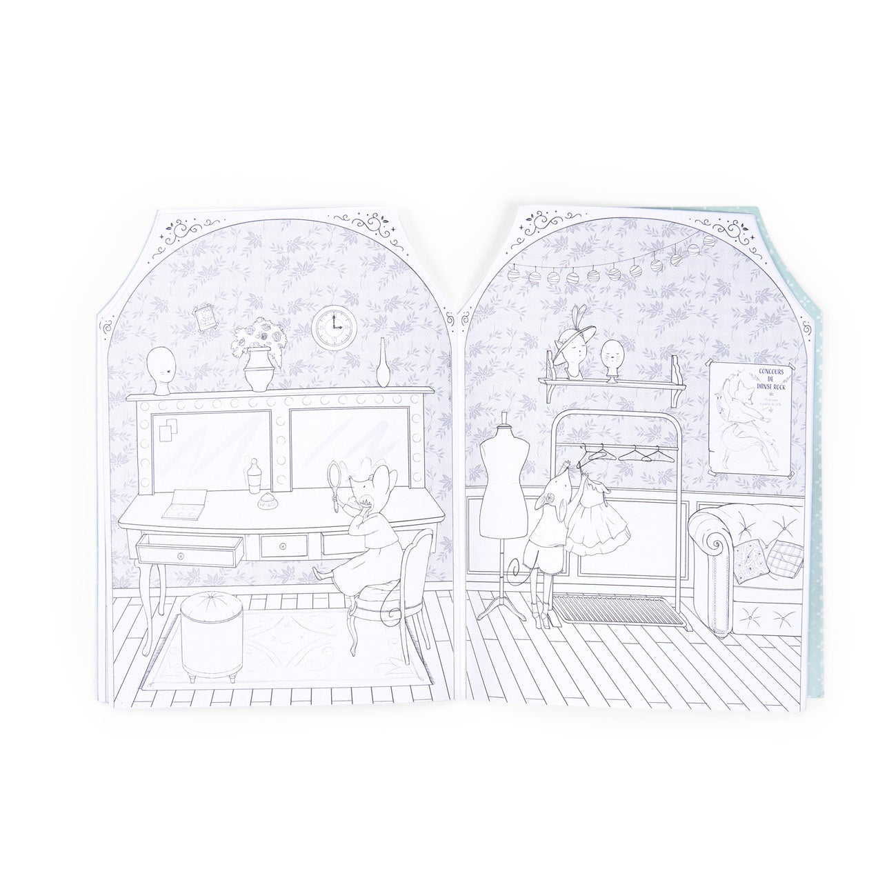 La Petite Ecole de Danse Colouring Book with Stickers