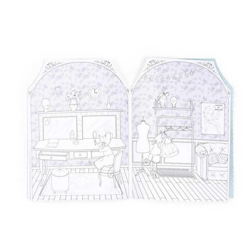 La Petite Ecole de Danse Colouring Book with Stickers