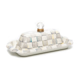 MacKenzie-Childs Check Design Butter Dish