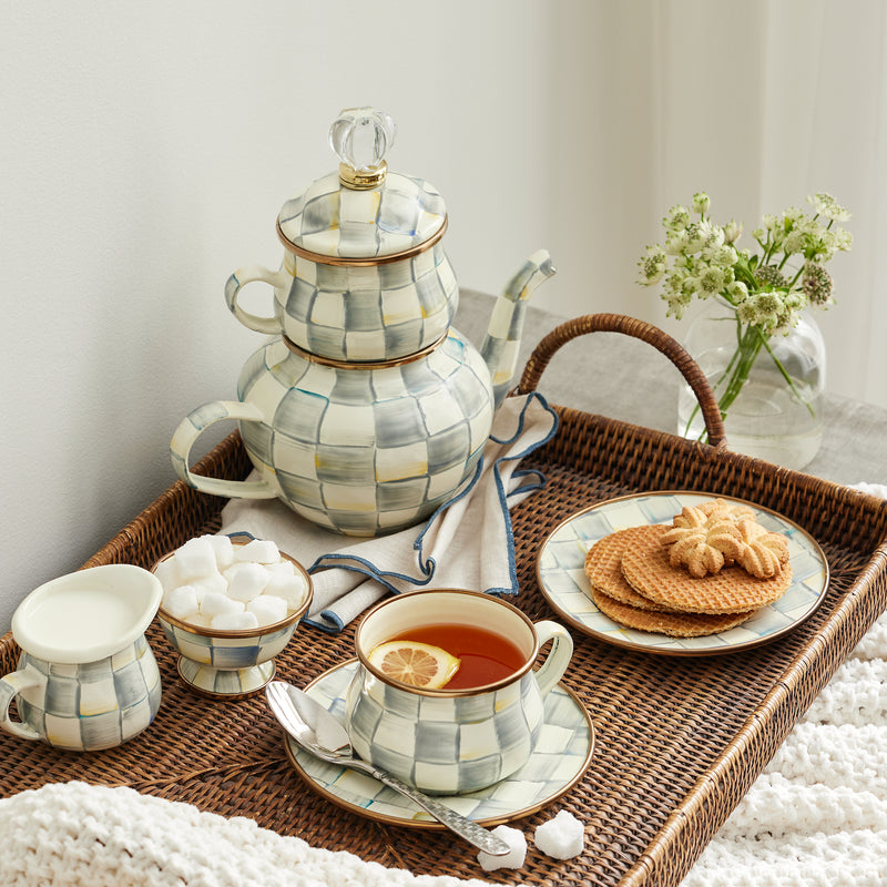 MacKenzie-Childs Sterling Check High Tea