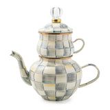 MacKenzie-Childs Sterling Check High Tea