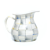 MacKenzie-Childs Sterling Check Enamel Creamer