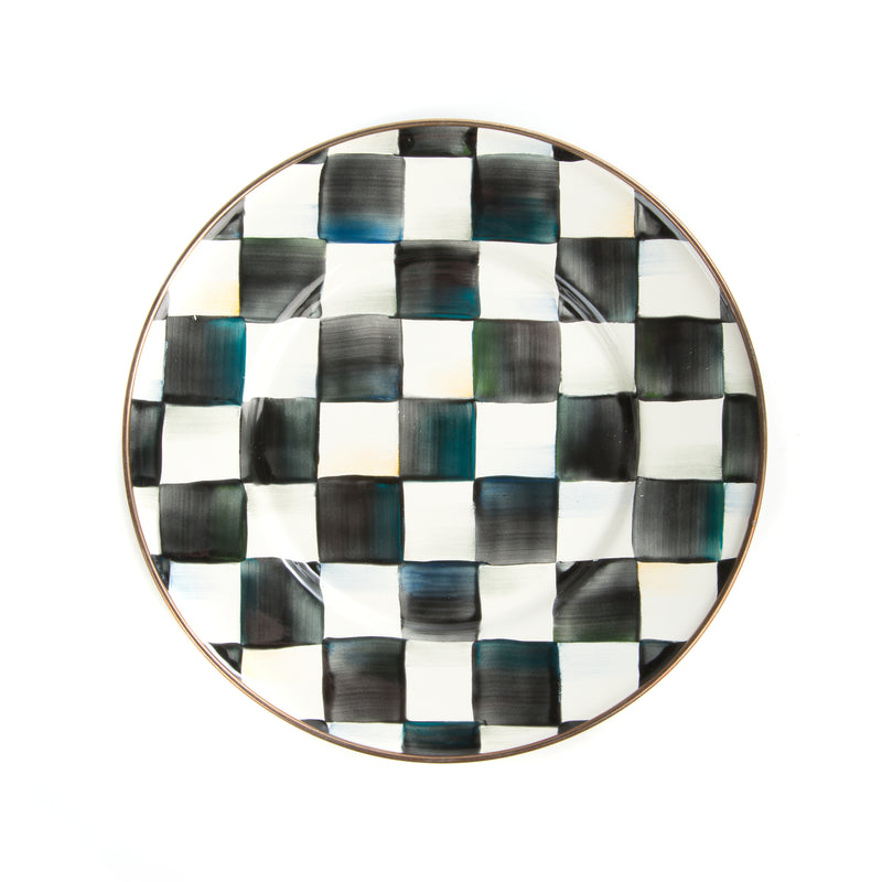 MacKenzie-Childs Courtly Check Enamel Plates