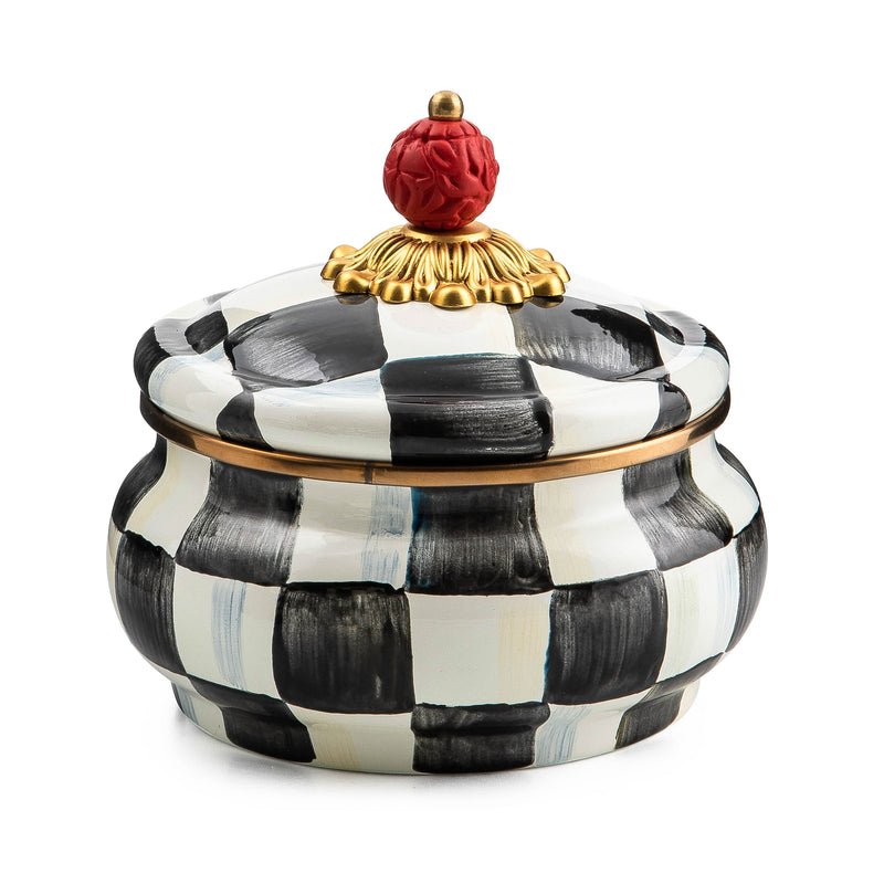 MacKenzie-Childs Courtly Check Storage Canisters