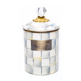 MacKenzie-Childs Sterling Check Enamelware Storage Canisters