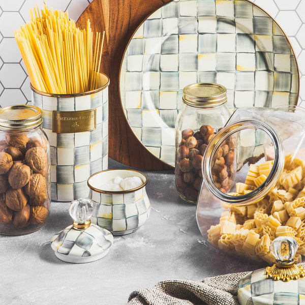 MacKenzie-Childs Glass Storage Jars