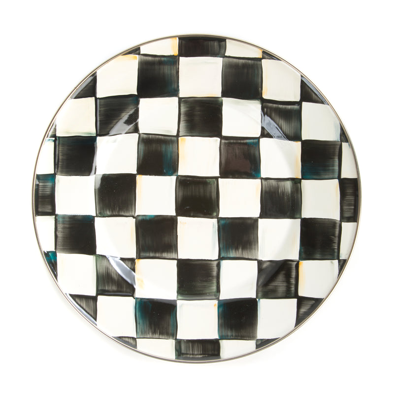 MacKenzie-Childs Courtly Check Enamel Plates