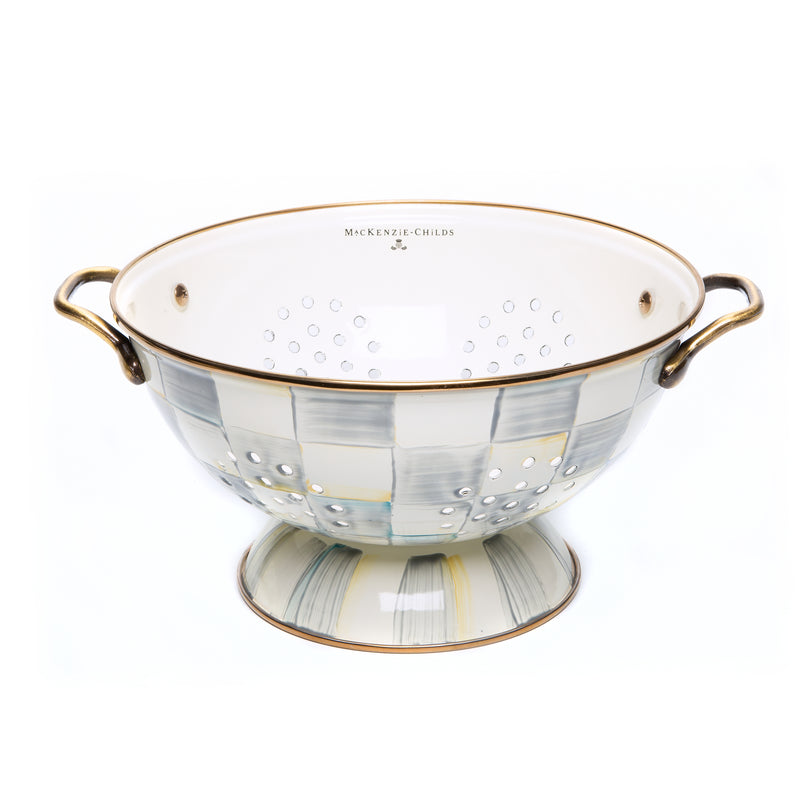 MacKenzie-Childs Check Design Colander