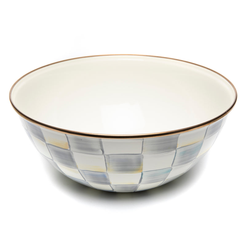 MacKenzie-Childs Sterling Check Enamelware Bowls