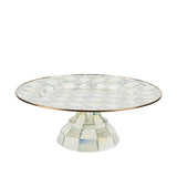 MacKenzie-Childs Sterling Check Pedestal Platters