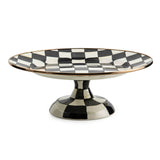 MacKenzie-Childs Courtly Check Enamelware Pedestal Platters