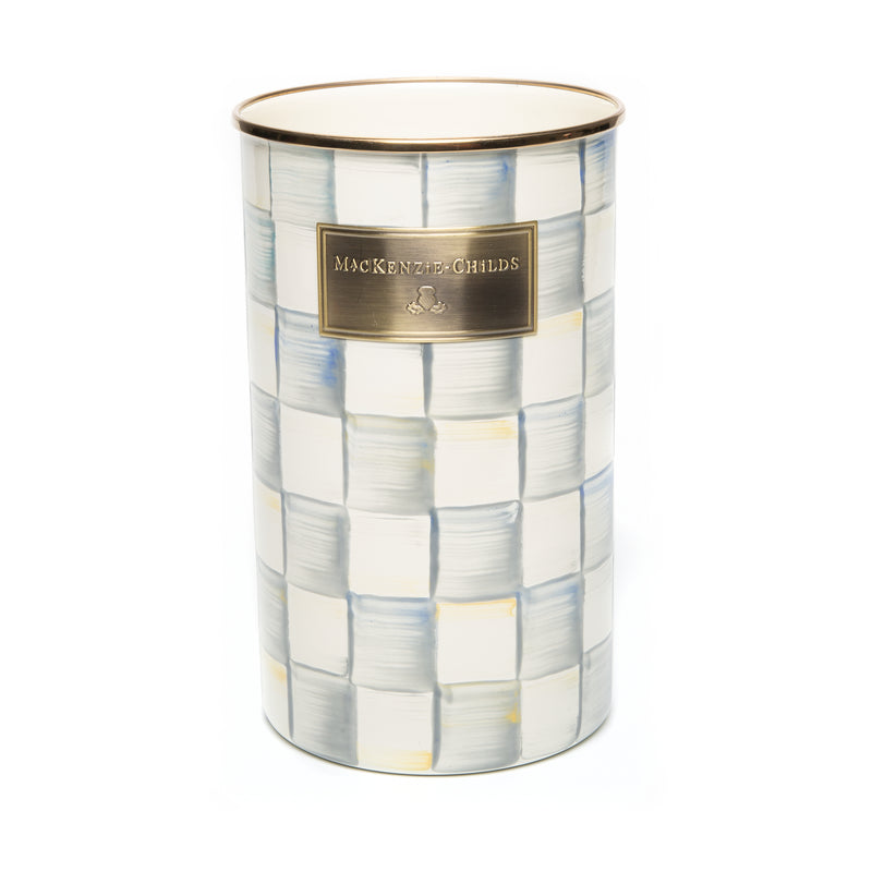 MacKenzie-Childs Sterling Check Utensil Holder