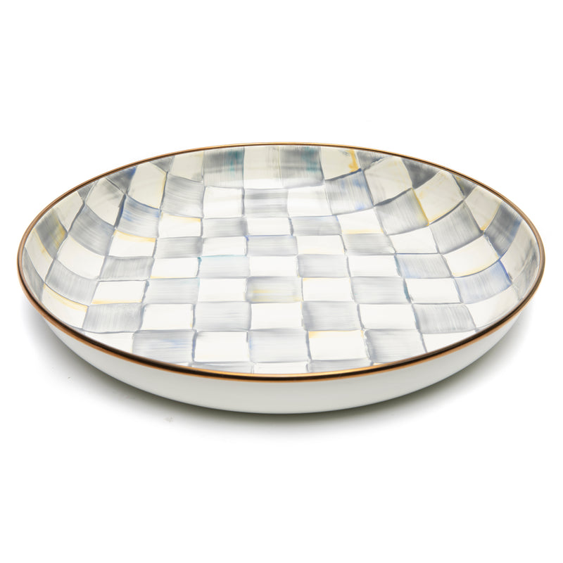 MacKenzie-Childs Sterling Check Enamelware Bowls