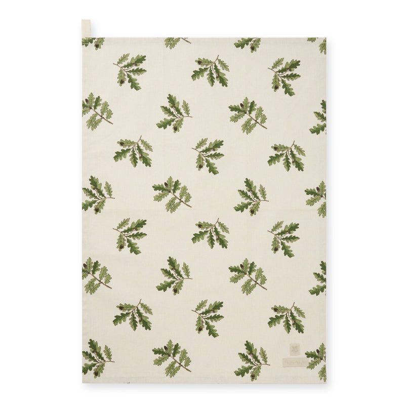 Sophie Allport 'Acorn & Oak' Leaves Cotton Tea Towel