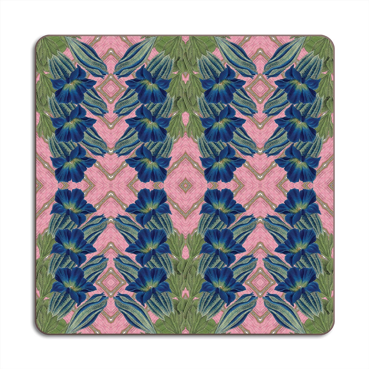 Blue Flower Placemat & Coasters