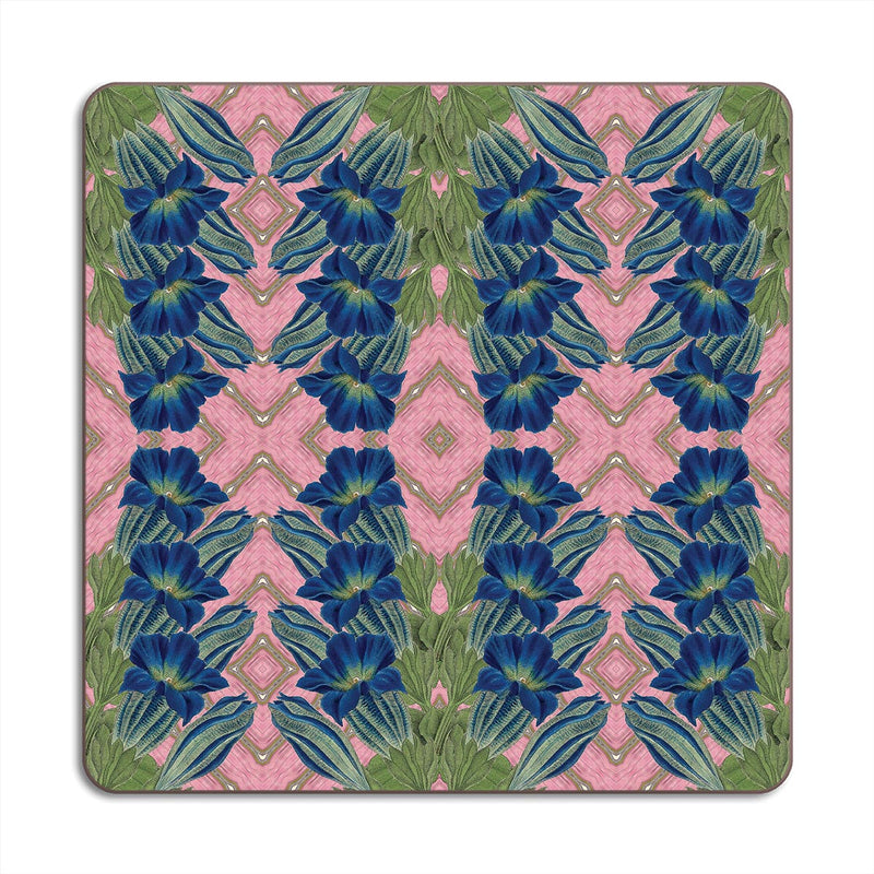 Blue Flower Placemat & Coasters