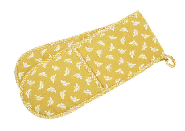 Gants de cuisine doubles à motif d'abeilles