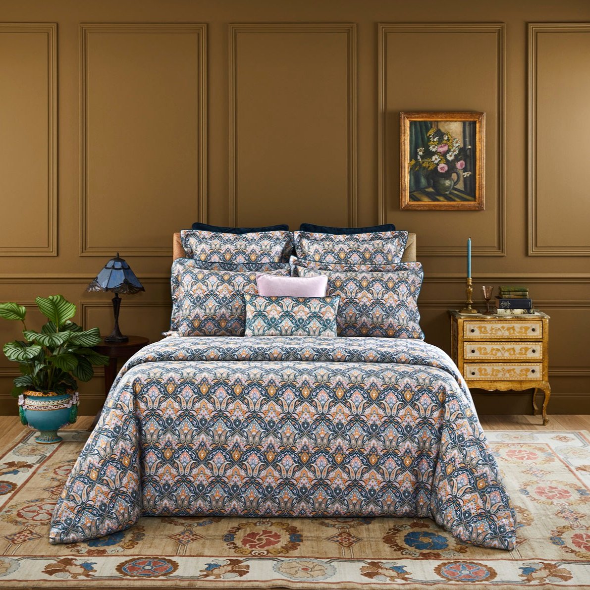 Yves Delorme Dandy Cotton Duvet Set