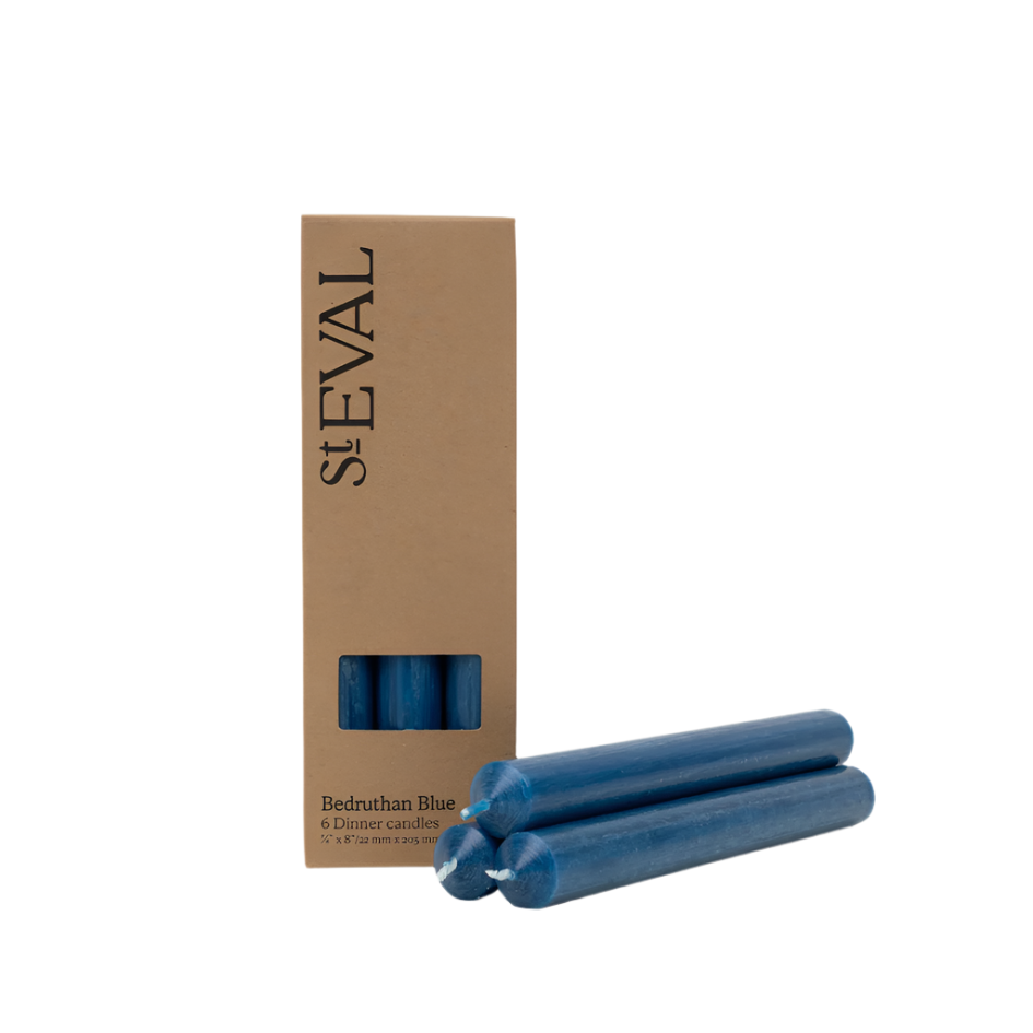 Coloured Dinner Candles Pack of Six (Unscented)