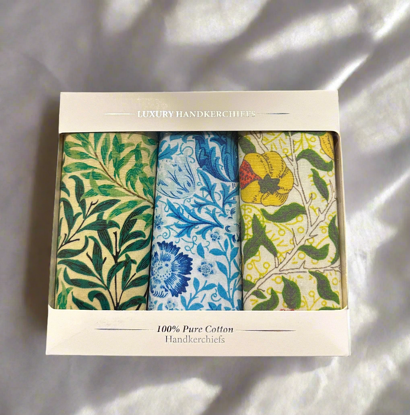 Ladies 'William Morris' Handkerchiefs (Pack of Three)