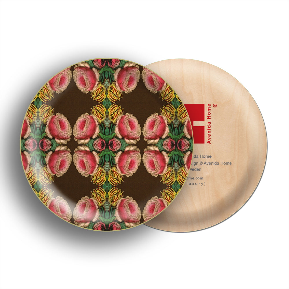 Cabbage Rose Birchwood Trays