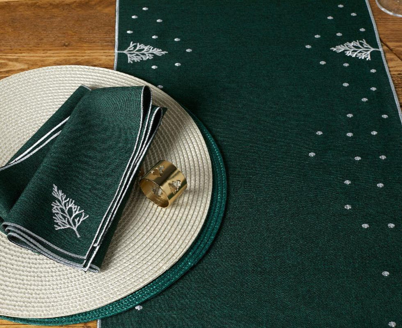 'Embroidered Tree' Table Linen