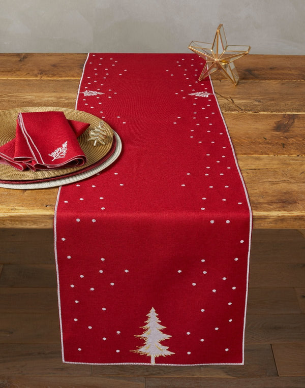 'Embroidered Tree' Table Linen