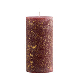 Gold 'Marbled' Pillar Candle