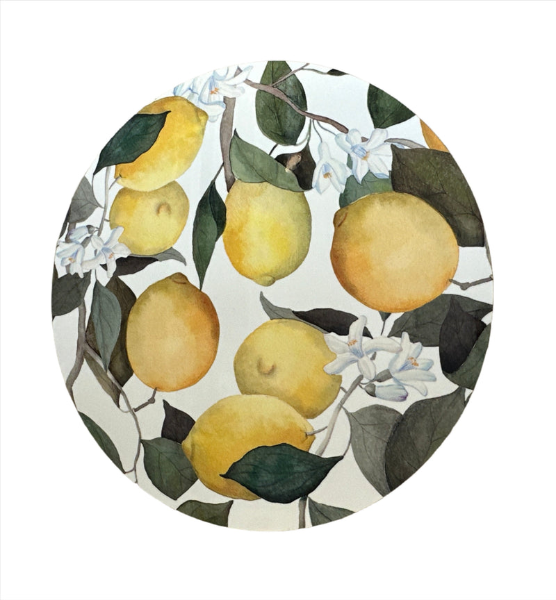 'Citrus' Round Placemat & Coasters