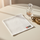Lehner Ladies Swiss Cotton Handkerchiefs - Fine Line Crossed Border