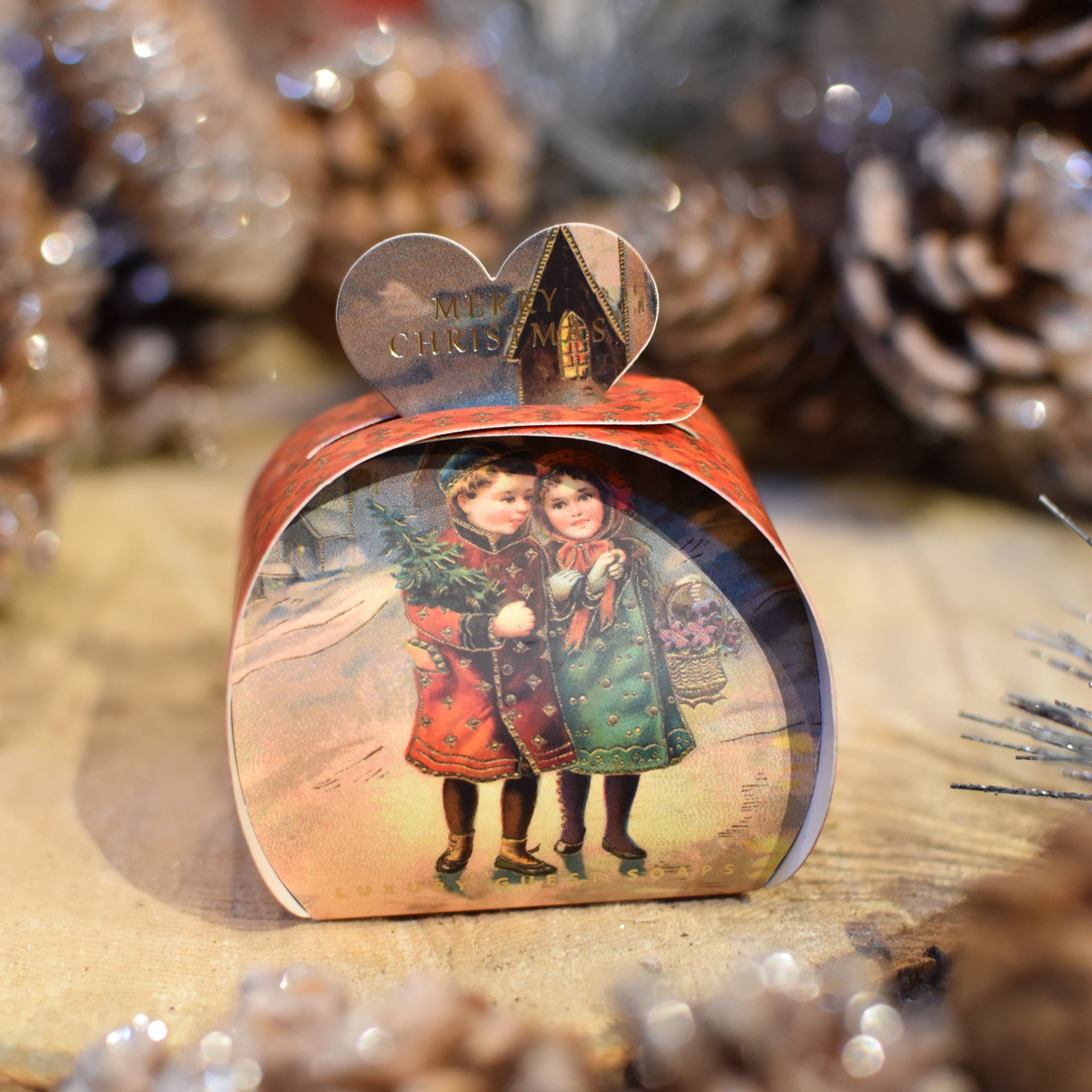 Christmas Tidings Gift Set of Heart Shaped Soaps